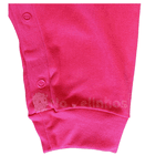 Macacão malha suedine rosa fusion floral Kiko Baby