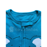 Macacão malha azul egeo coala Kiko Baby
