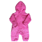 Macacão de pelo rosa brocado ursinho Kiko Baby