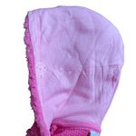 Macacão de pelo rosa brocado ursinho Kiko Baby
