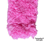 Macacão de pelo rosa brocado ursinho Kiko Baby