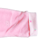 Macacão de pelo rosa claro coração com capuz Kiko Baby