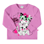 Conjunto moletom violeta gatinhas Marlan 
