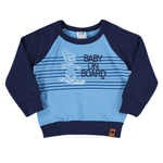 Conjunto moletom felpado azul e calça moletom tipo jeans Marlan 