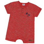 Romper bebê vermelho coqueiros Marlan 