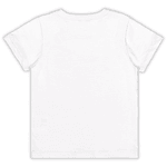 Jardineira off white coala e camiseta básica branca Marlan