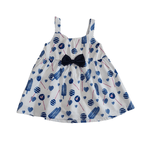 Bata Branca Estampada Com Aplique De Laço Kiki e Mily