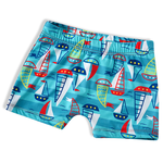 Sunga azul turquesa barcos Tip Top UV50+