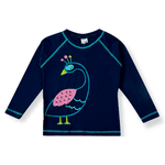Conjunto praia azul marinho pavão Tip Top UV50+