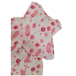 Vestido Branco Estampado Com Laço Kiki e Mily