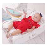 Romper bebê polo vermelho Sonho Mágico
