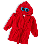 Roupão atoalhado vermelho óculos com capuz Tip Top