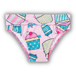 Biquíni cropped manga longa verde água cupcake Tip Top UV50+