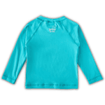 Camiseta manga longa praia azul turquesa Tip Top UV50+