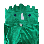 Roupão atoalhado verde dinossauro com capuz Tip Top