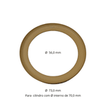 PAR ANEL PISTÃO COMPRESSOR ODONTOLÓGICO 70X56X4 MM CHIAPERINI