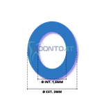 MANGUEIRA ODONTOLÓGICA ESPAGUETE PU AZUL 1,6 MM - 25 MTS