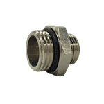 CONEXÃO NIPLE UNIÃO RETA COM ROSCAS 1/2" X 3/8" BSP MACHO