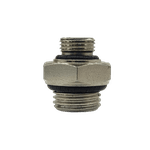 CONEXÃO UNIÃO RETA COM REDUÇÃO ROSCA MACHO 1/4" X 1/8" BSP CROMADA