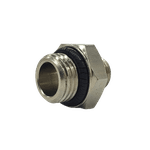 CONEXÃO UNIÃO RETA COM REDUÇÃO ROSCA MACHO 1/4" X 1/8" BSP CROMADA