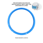 GUARNIÇÃO / ANEL DE VEDAÇÃO AUTOCLAVE 12 LTS GNATUS / DABI / SAEVO / D700