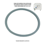 GUARNIÇÃO / ANEL DE VEDAÇÃO PORTA AUTOCLAVE DABI 21 LTS D700