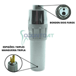 TERMINAL TRIPLO BORDEN COM LUVA DE REGULAGEM GNATUS / DABI / SAEVO / D700 / DENTSCLER / DENTEMED