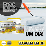 Manta Líquida Impermeabilizante Emborrachada Cinza Garin 3,6kg