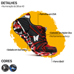 Kit 2 Pares Oldsen Masculino Colorado - PRETO/VERMELHO