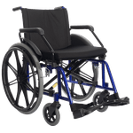 Baxmann - cadeira de rodas poty preta 150kg