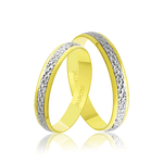 Par de Alianças de Bodas em Ouro 18K - 3,8mm