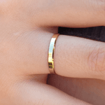 Par de Alianças Chanfradas em Ouro 10K - 2,7mm