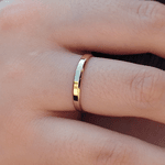 Par de Alianças Chanfradas em Ouro 10K - 2,7mm