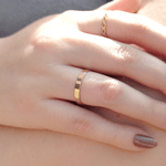 Par de Alianças Retas em Ouro 18K - 3mm