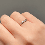 Par de Alianças de Bodas em Ouro 18K - Trabalhado com Ródio 3,0mm