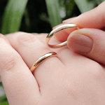 Par de Alianças Love Air em Ouro 18K - 3,0 mm