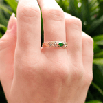 Anel de Formatura em Ouro 18K - Navete