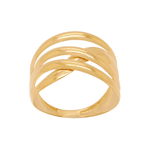 Anel Aro 4 Fios em Ouro 18K