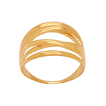 Anel Aro 5 Fios em Ouro 18K