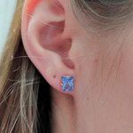 Brinco Baguete em Ouro 18K