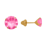 Brinco Solitário Zircônia 3,0 mm Ouro 18k 