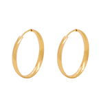 Brinco Argola Fio Abaulado em Ouro 18K - 2cm 