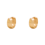 Brinco Argola em Ouro 18K - Fio Abaulado