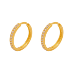 Brinco Argola em Ouro 18K - Fio Abaulado 1,5cm