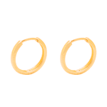 Brinco Argola em Ouro 18K - Fio Abaulado
