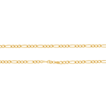 Corrente Groumet 3x1 em Ouro 18K - 60cm