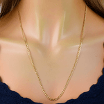 Corrente Groumet 3mm em Ouro 18K - 60cm 