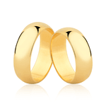 Par de Alianças Tradicionais em Ouro 18K