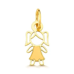 Pingente Filha Menina em Ouro 10K - 1cm