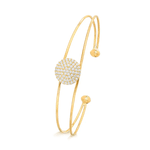 Bracelete Chuveiro Redondo em Ouro 10K - 8mm